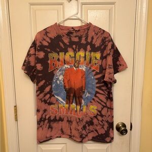 Biggie Smalls Tie Dye Graphic Rap Album T-Shirt